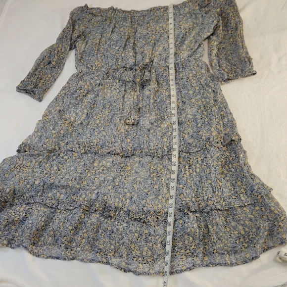 Anthropologie. Floral Off-Shoulder Dress - Picture 14 of 14